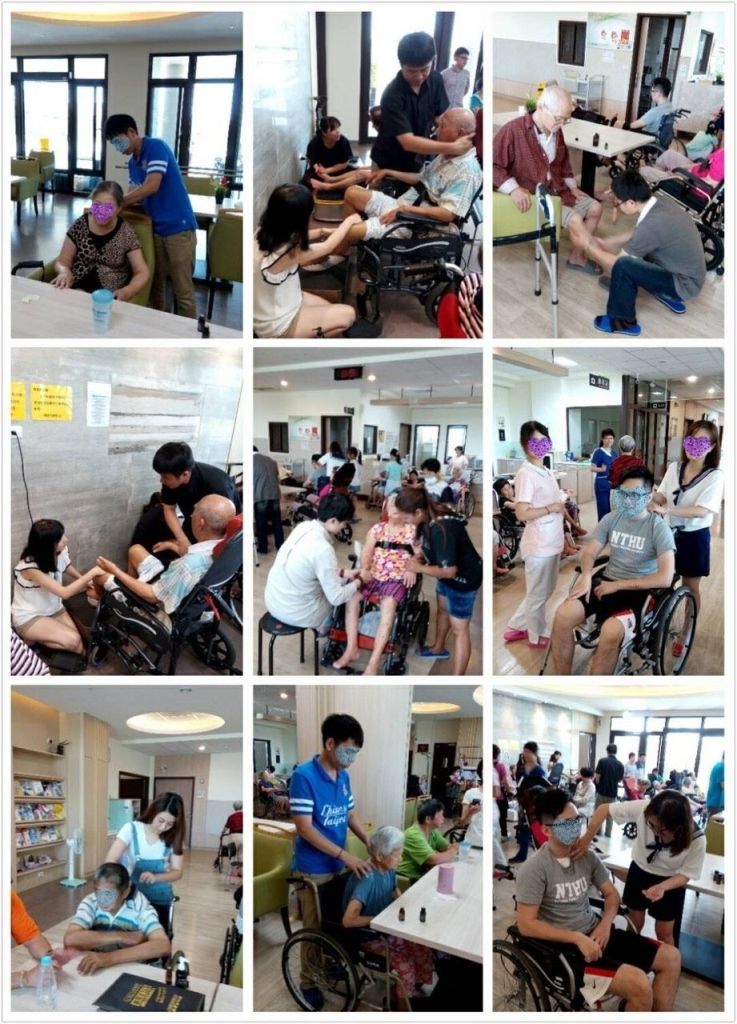 公益活動：田園護理之家精油按摩