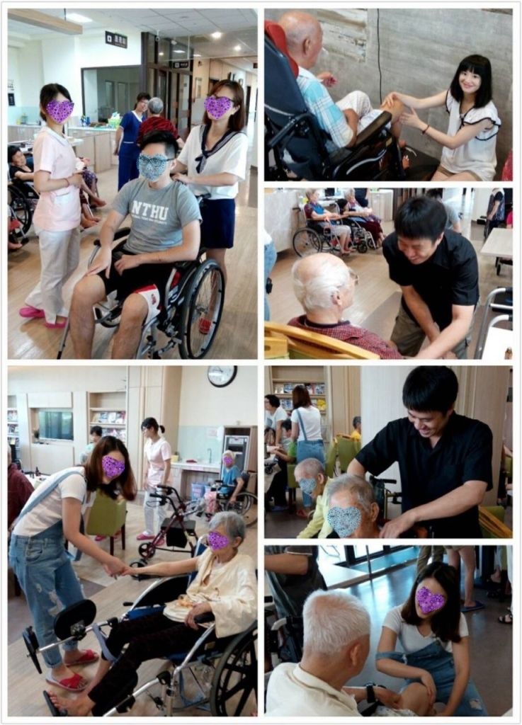 公益活動：田園護理之家精油按摩