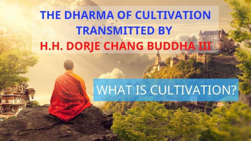 THE DHARMA OF CULTIVATION TRANSMITTED BY H.H. DORJE CHANG BUDDHA III