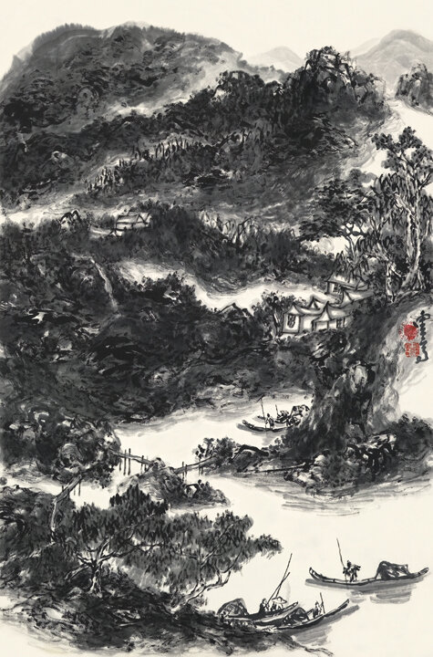 《下江搖渡》*Ferrying the Xia River*