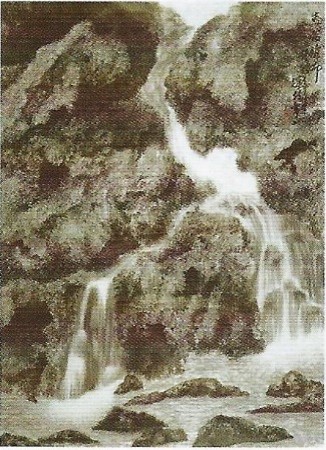 H.H.第三世多杰羌佛之妙寫派中國畫殻岩瞻布